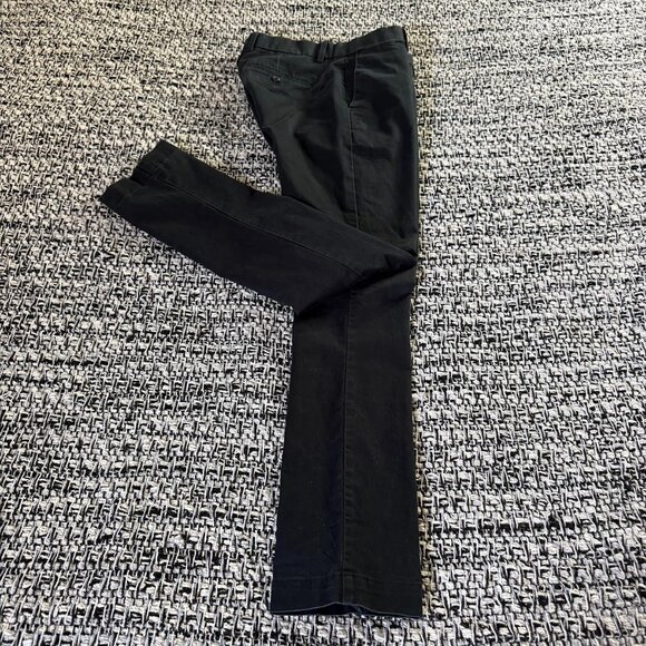 GAP Khaki Flat Front Straight Leg Skinny Stretch Chino Black Khaki Pants Size 28 - Picture 1 of 13